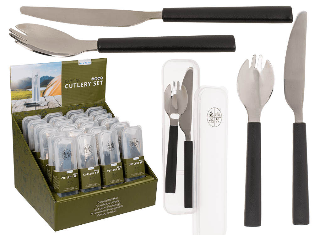 Camping Cutlery Set, 2 pcs set,