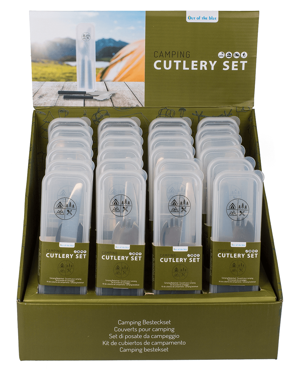 Camping Cutlery Set, 2 pcs set,