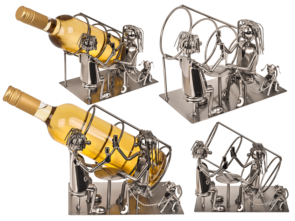 71-3304_000.png Metal bottle holder, Lovers VIII, - Afbeelding 1