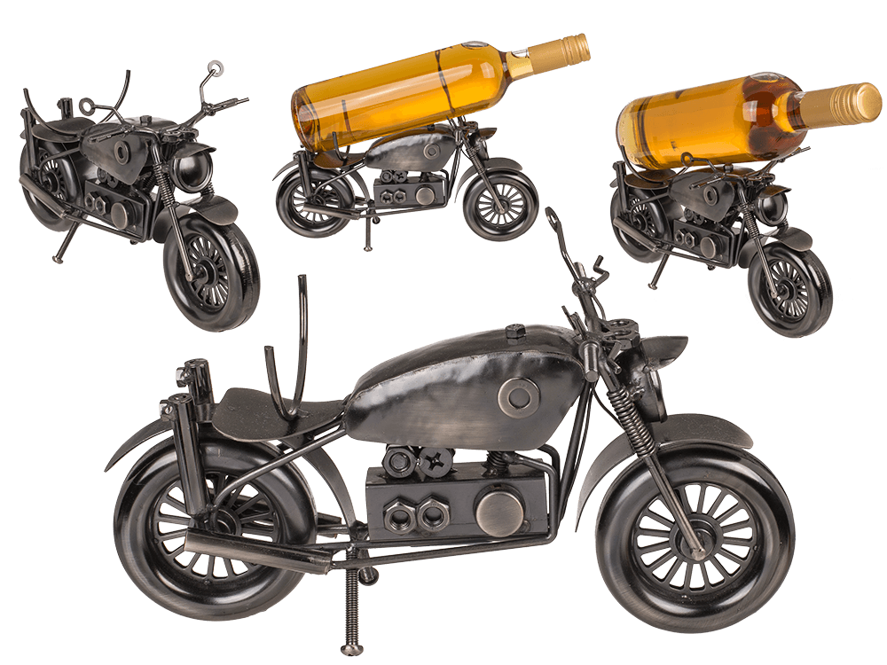 Metal bottle holder, motorcycle IV, 30 x 17.5 cm