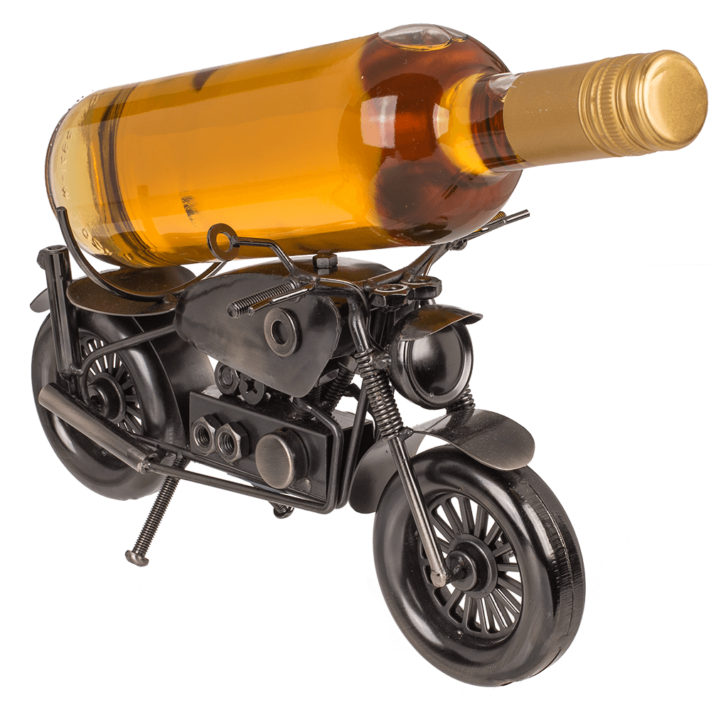 Metal bottle holder, motorcycle IV, 30 x 17.5 cm