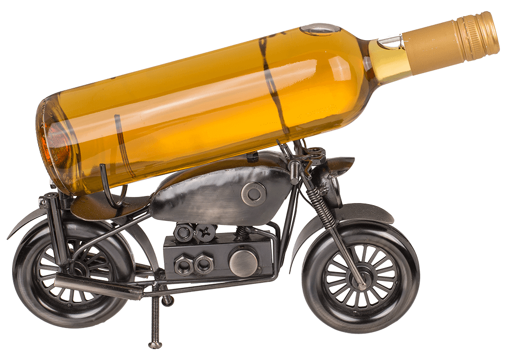 Metal bottle holder, motorcycle IV, 30 x 17.5 cm