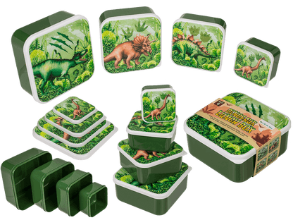 Lunch box, dinosaur, set of 4,