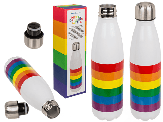 Metall drinking bottle, Pride,