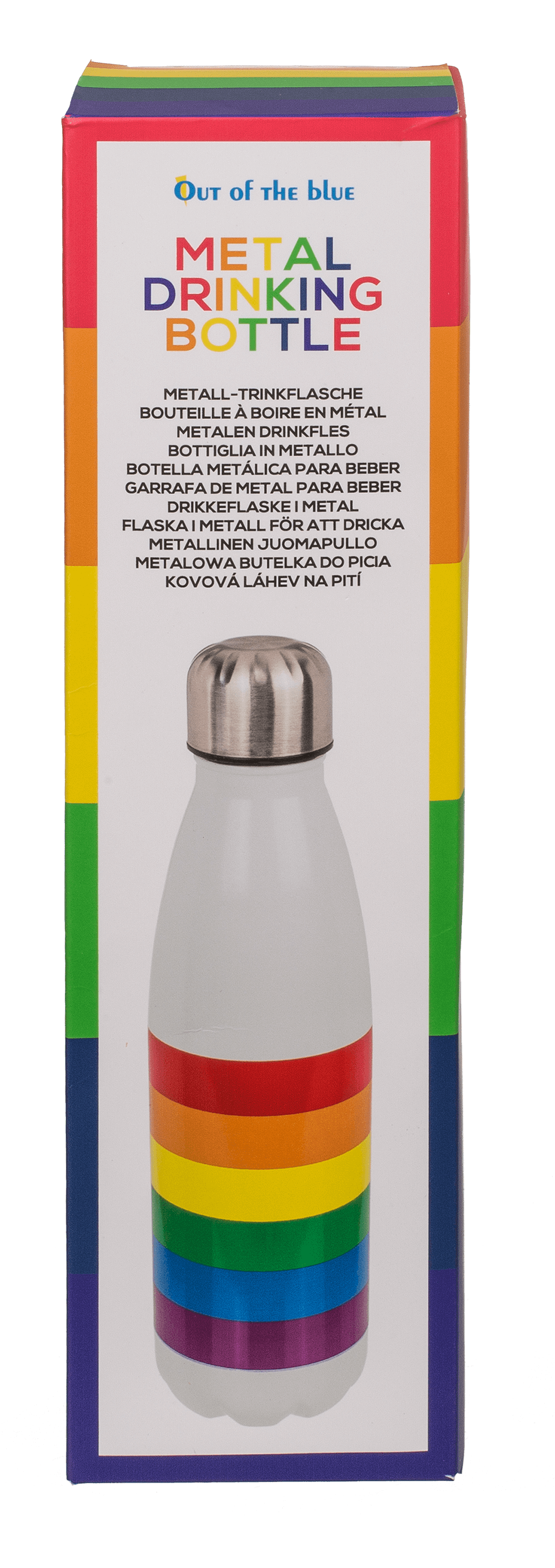 Metall drinking bottle, Pride,