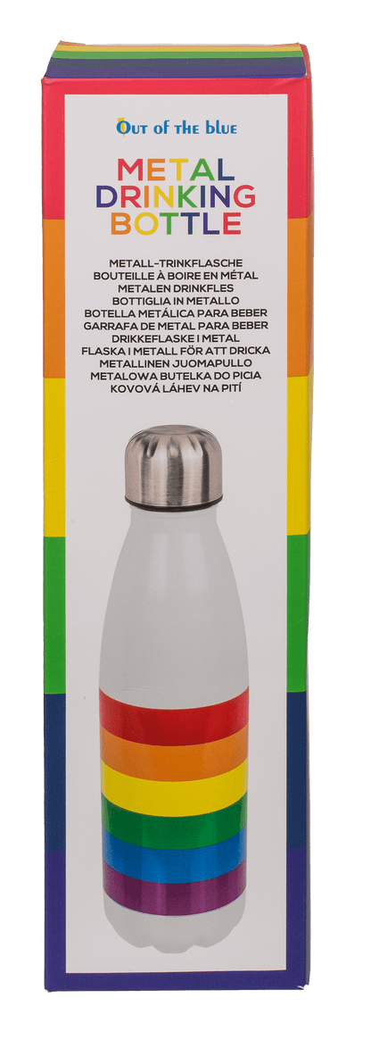 Metall drinking bottle, Pride,