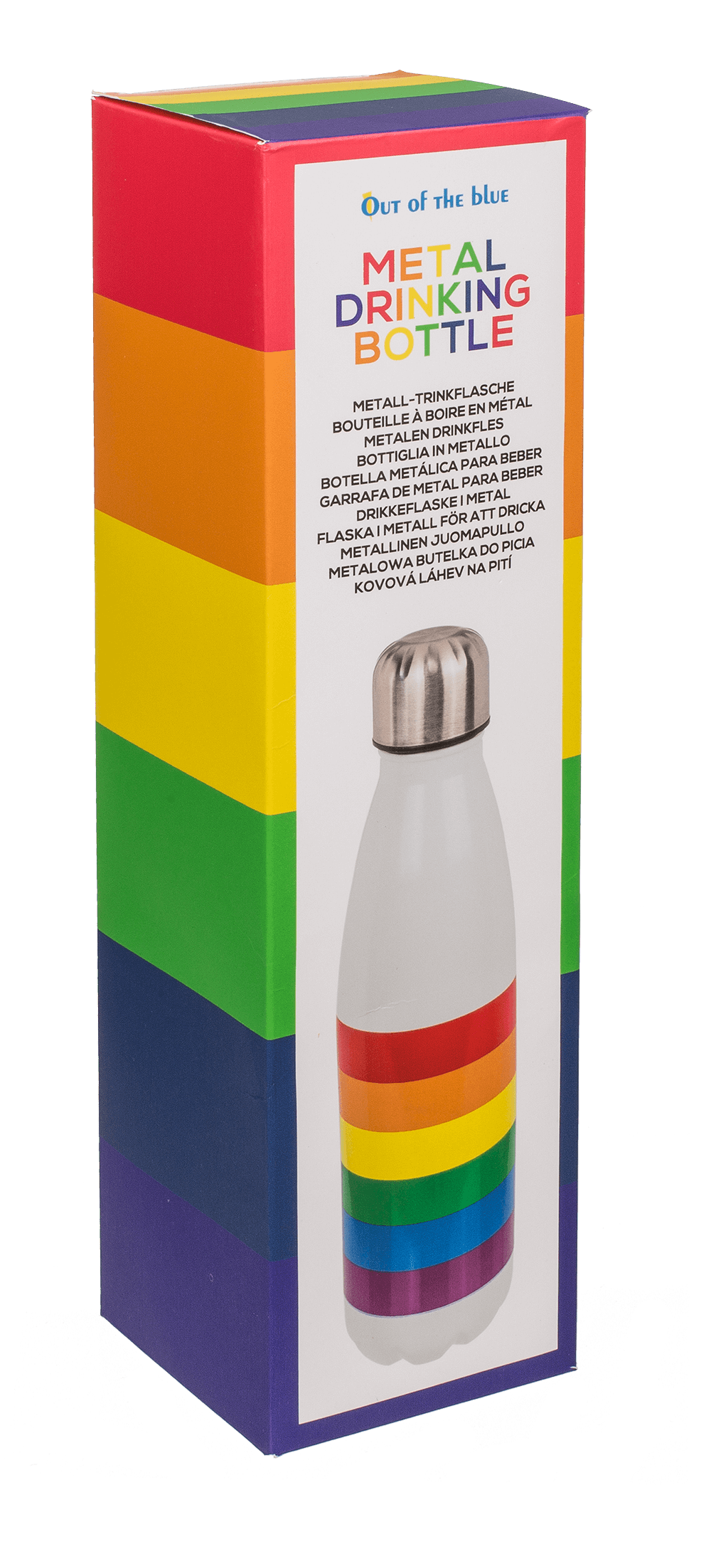 Metall drinking bottle, Pride,