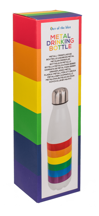 Metall drinking bottle, Pride,