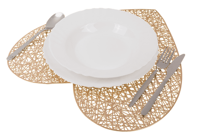 PVC placemat, Heart, 2 ass.,