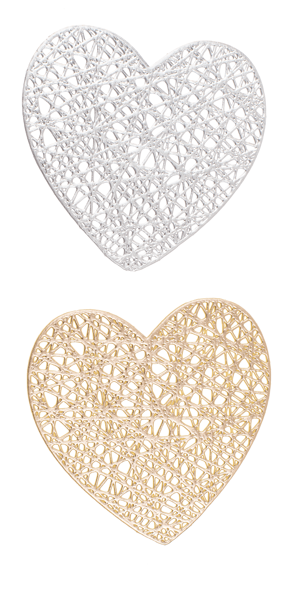 PVC Coaster, Heart, ca. 11 x 11 cm,