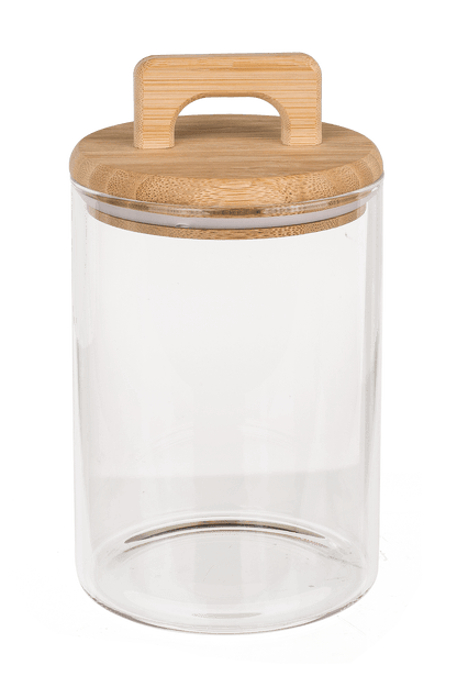 Glass storage box, for 940 ml, ca. 10 x 14 cm,