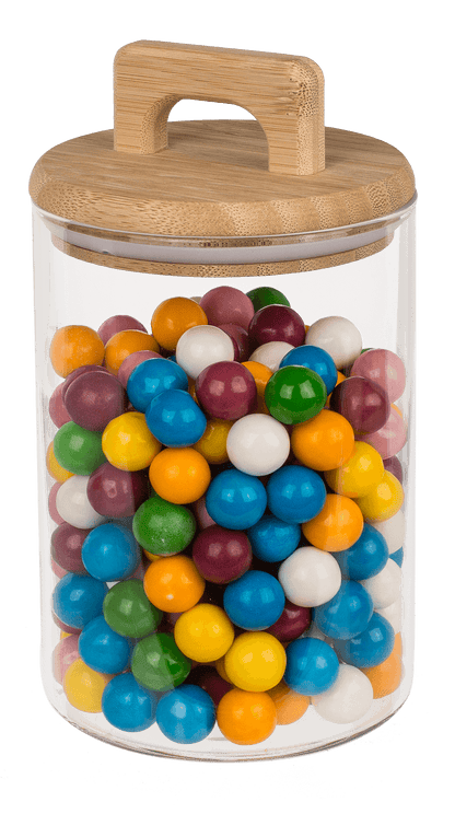 Glass storage box, for 940 ml, ca. 10 x 14 cm,