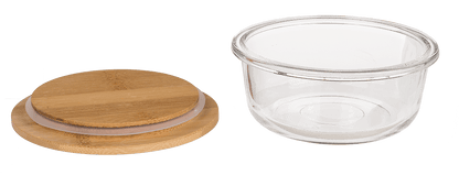 Glass storage box, for  400 ml, ca. 14 x14 cm,