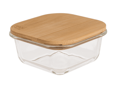 Glass storage box, for 350  ml, ca.12 x 12 cm,