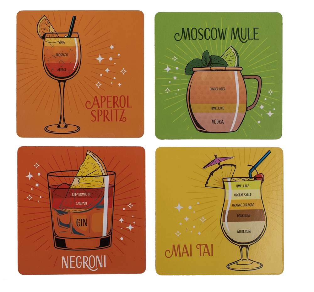 Cork Coaster, Cocktail Recipes,