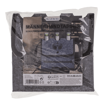 Grey Shoulder Bag, Männerhandtasche,