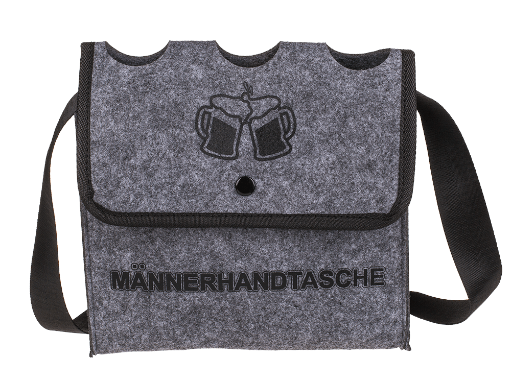 Grey Shoulder Bag, Männerhandtasche,