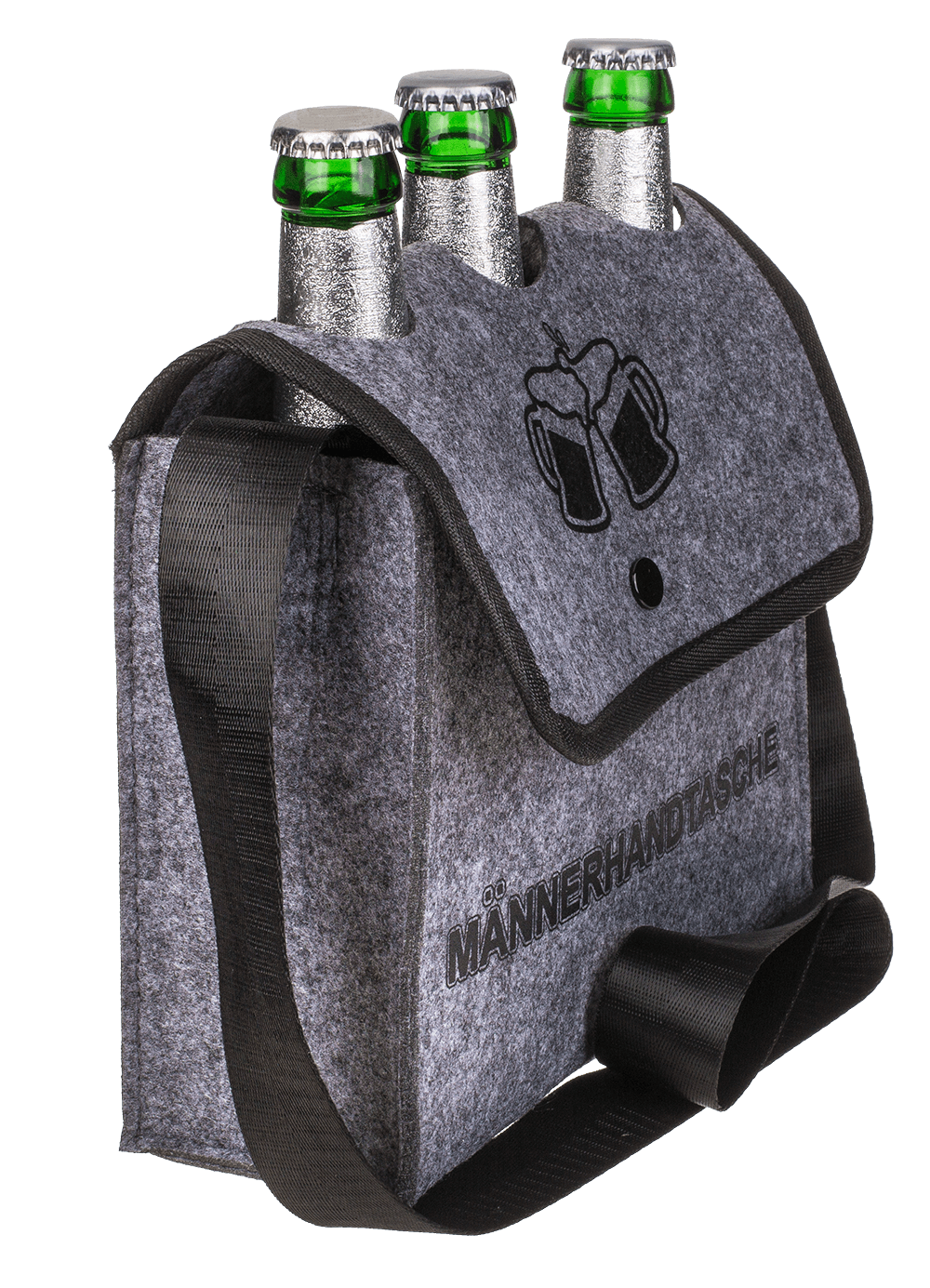 Grey Shoulder Bag, Männerhandtasche,