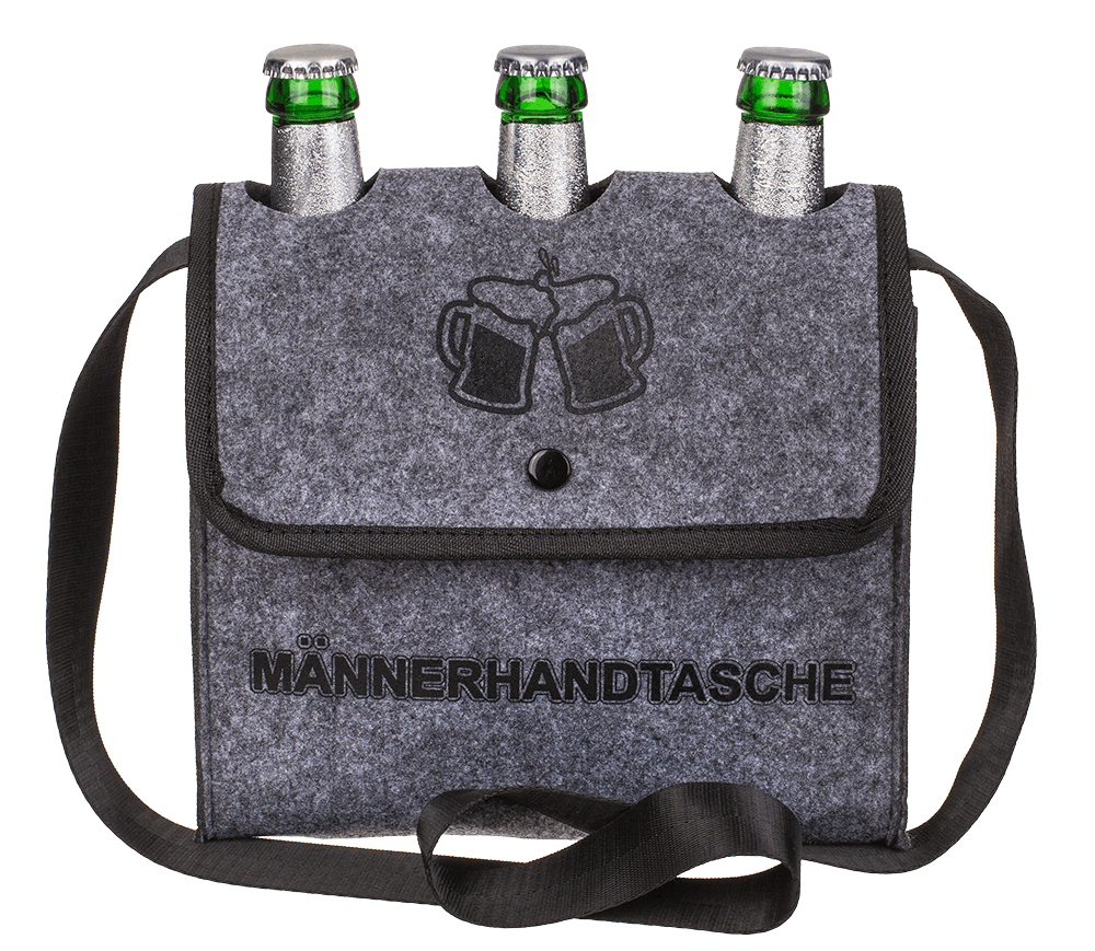 Grey Shoulder Bag, Männerhandtasche,