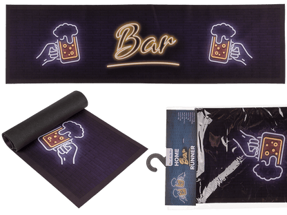 Home bar runner, Beer, approx. 89 x 25 cm,