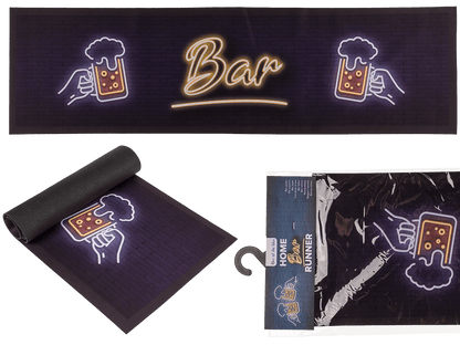 Home bar runner, Beer, approx. 89 x 25 cm,