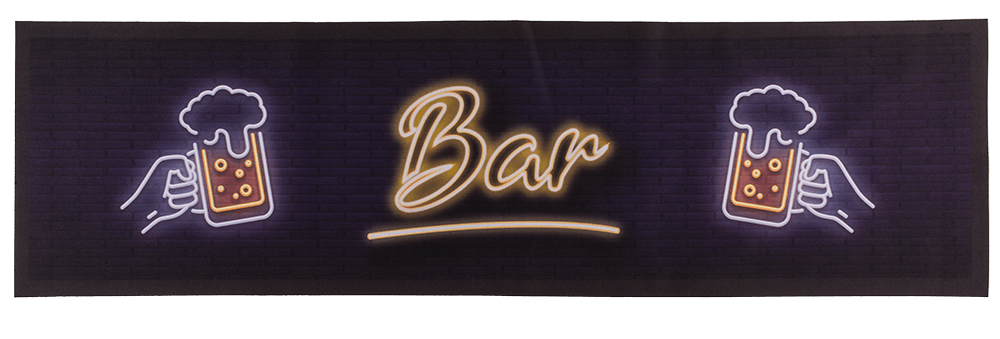 Home bar runner, Beer, approx. 89 x 25 cm,