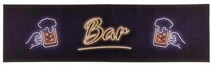 Home bar runner, Beer, approx. 89 x 25 cm,