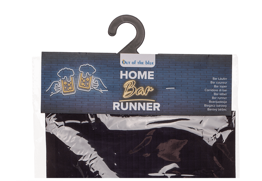 Home bar runner, Beer, approx. 89 x 25 cm,