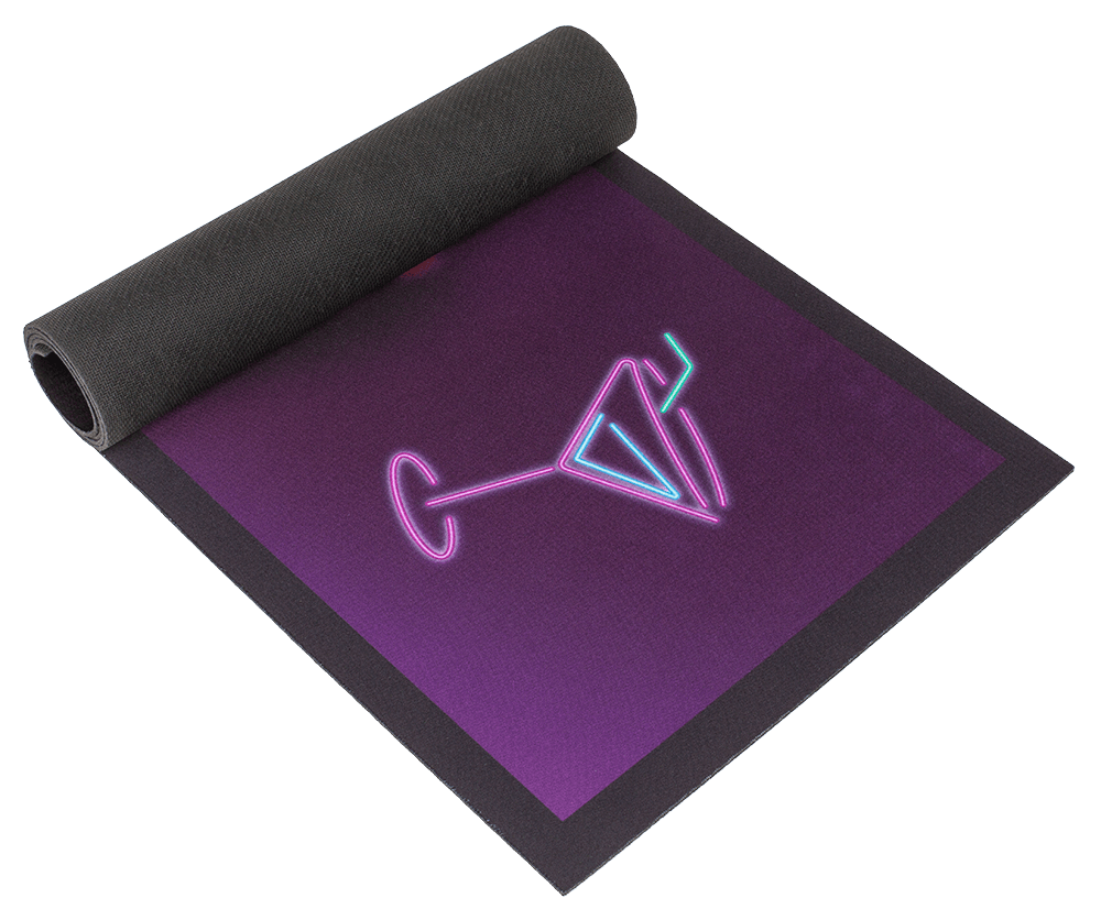 Home bar runner, Cocktails, approx. 89 x 25 cm,