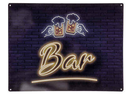 Metal sign, Bar, approx. 30 x 40 cm