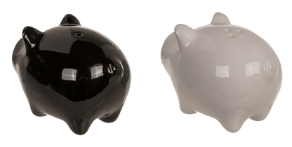 Salt & pepper shaker, pigs with magnet nose,