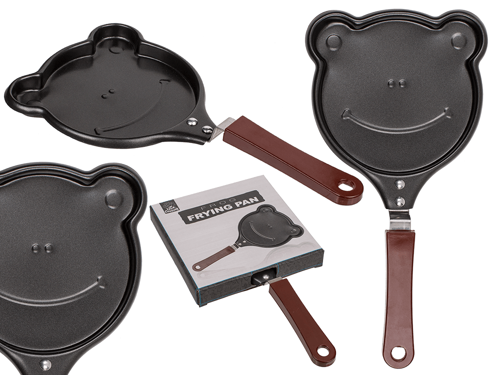Frying pan, frog,