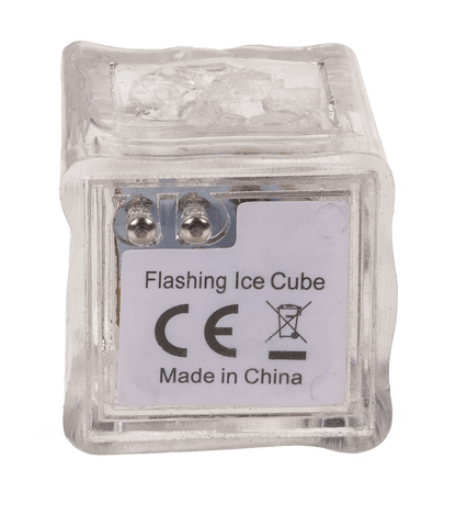Plastic  ice cube with LED, colour changing,