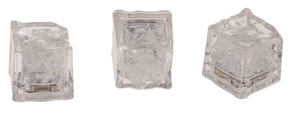Plastic  ice cube with LED, colour changing,