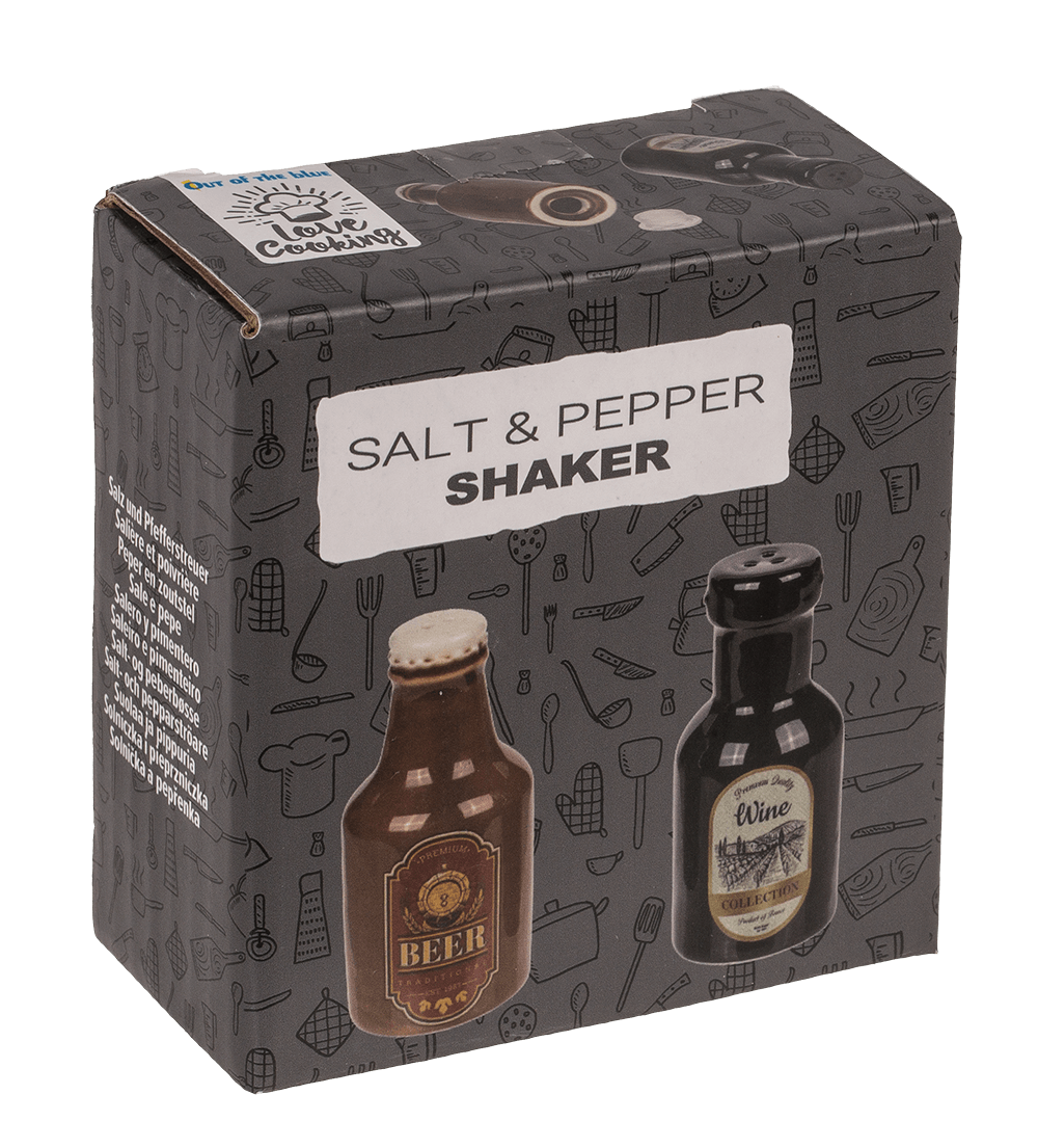 Salt & pepper shaker, Beer & Wine,