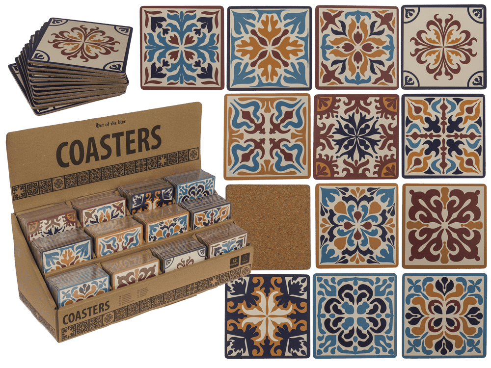 Cork Coaster, Mosaic,