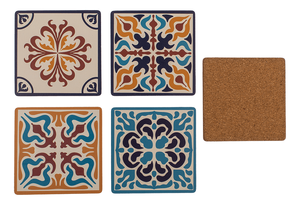 Cork Coaster, Mosaic,