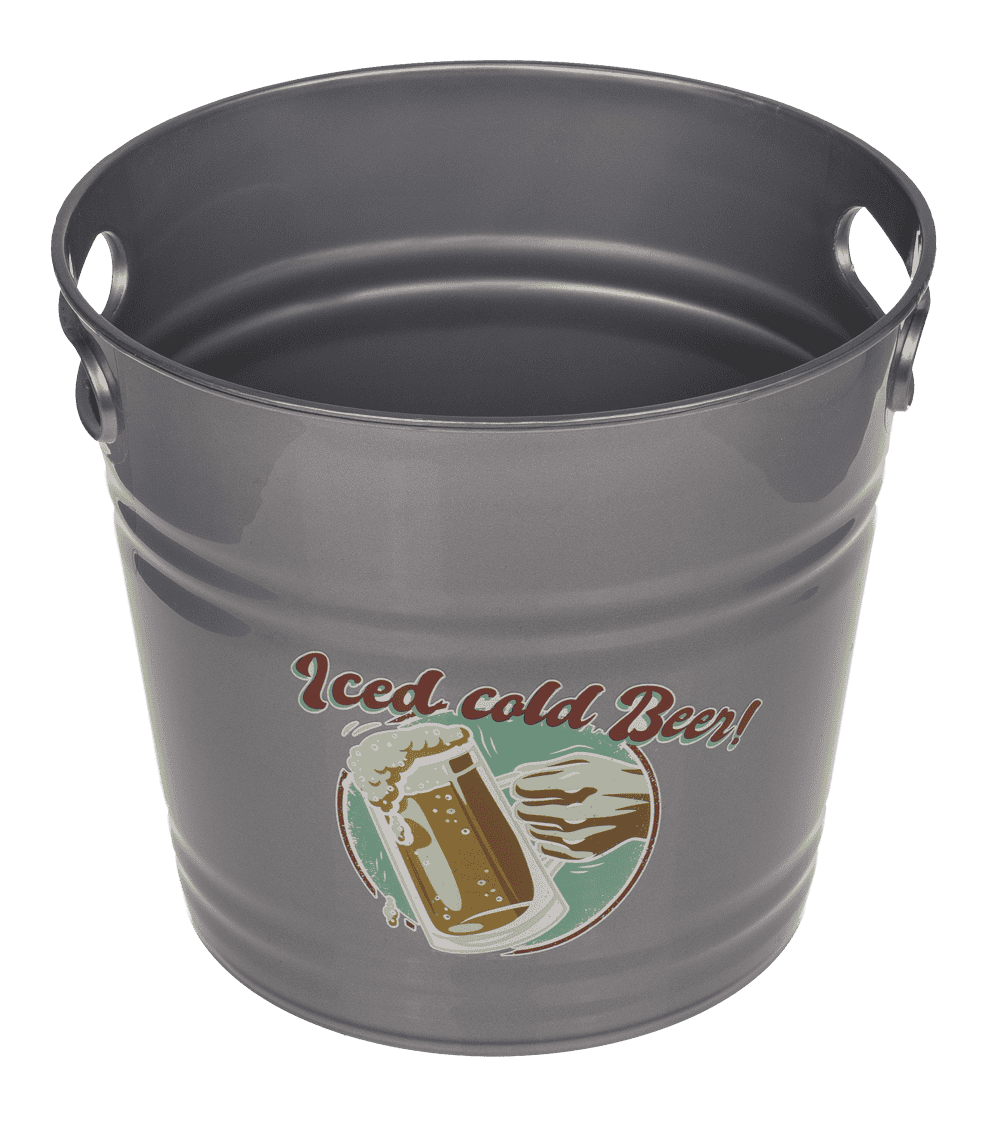 Ice Bucket with Beer logo, 6L Capacity