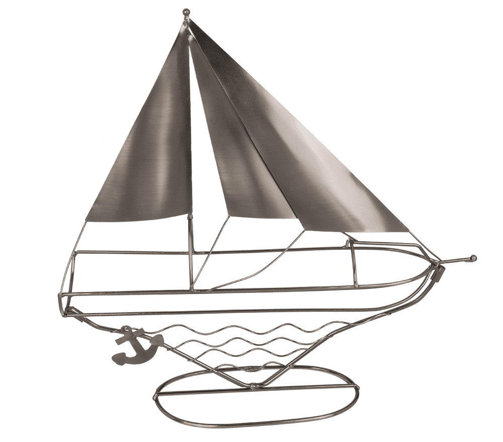 Metal bottle holder, Sail Boat,