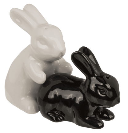 Salt & pepper shaker, rabbits, 11 x 4.5 x 8 cm,