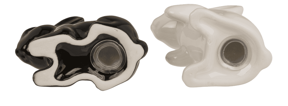 Salt & pepper shaker, rabbits, 11 x 4.5 x 8 cm,