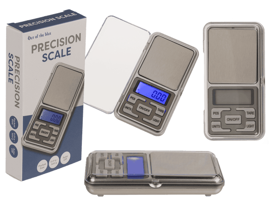 Stainless steel precision scales, 12 x 6 cm,