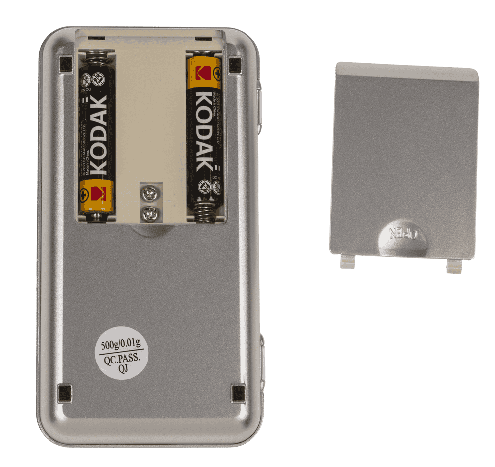 Stainless steel precision scales, 12 x 6 cm,