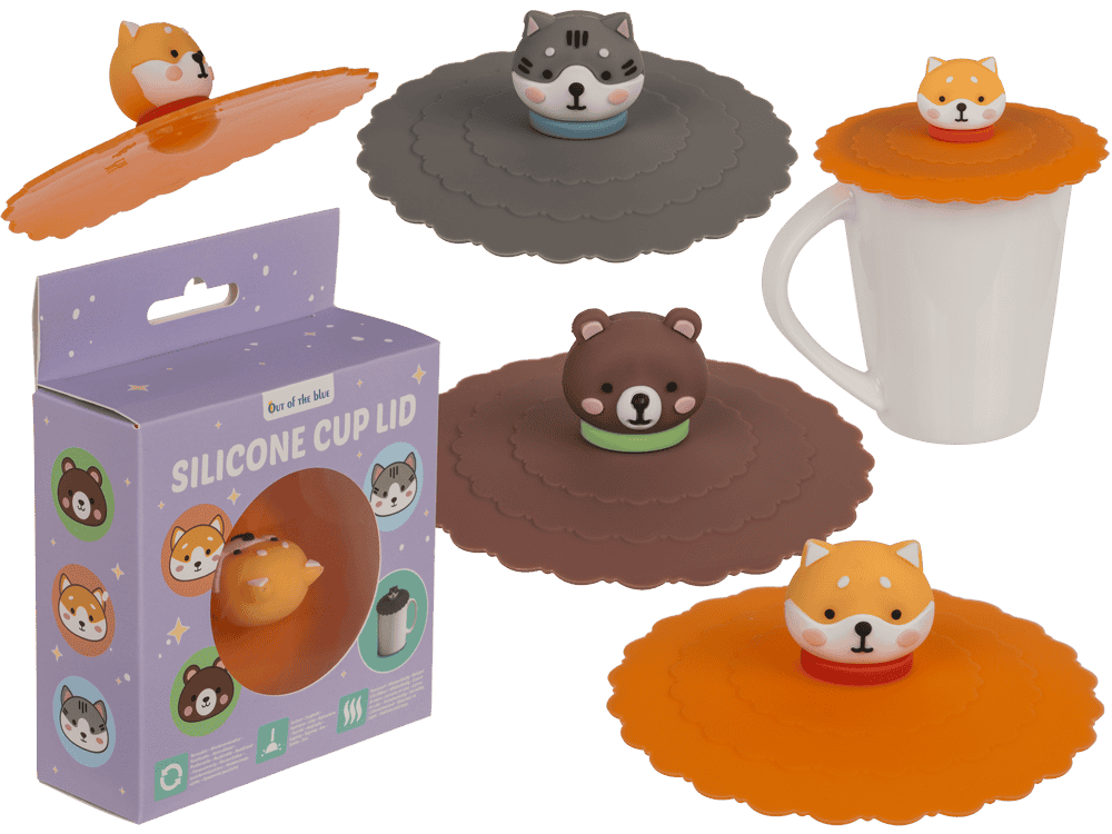 Silicone Lid, Animals, X cm,