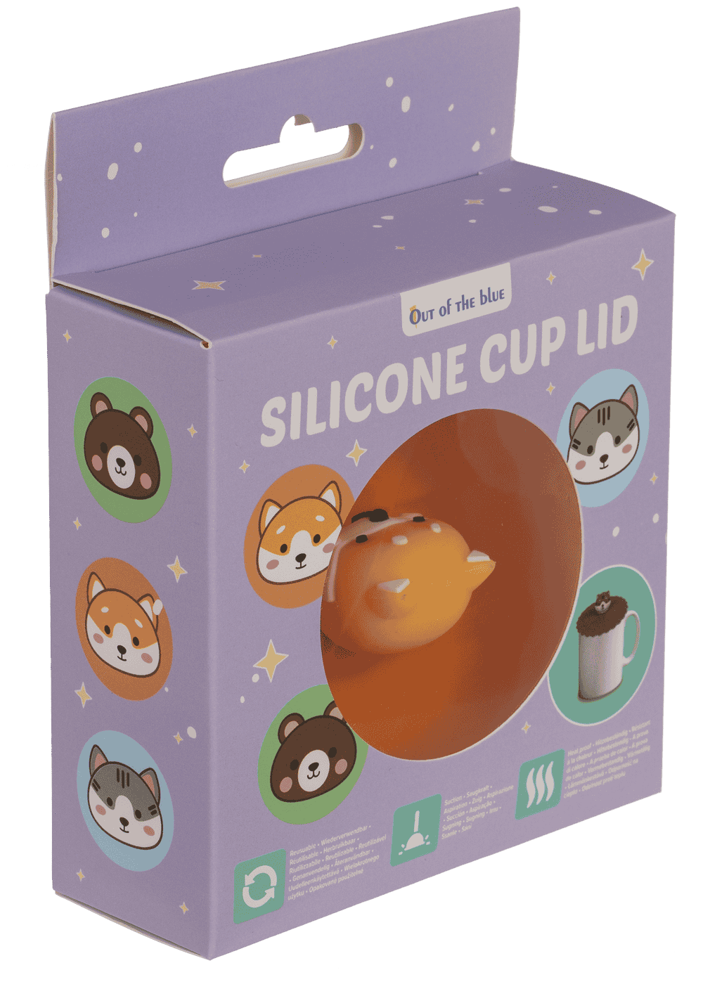 Silicone Lid, Animals, X cm,