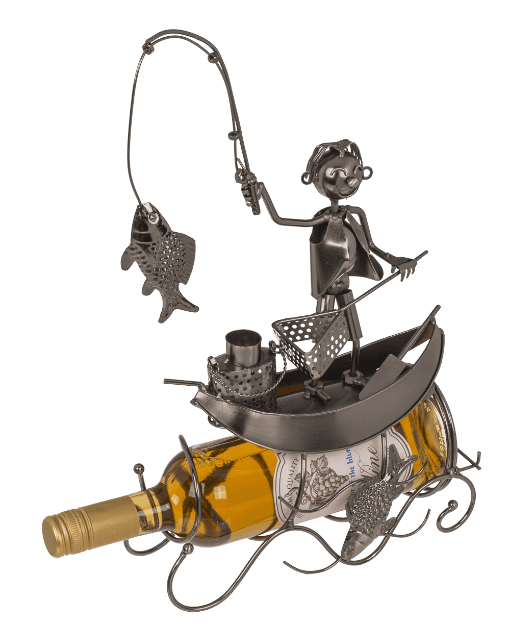 Metal bottle holder, Fisher,