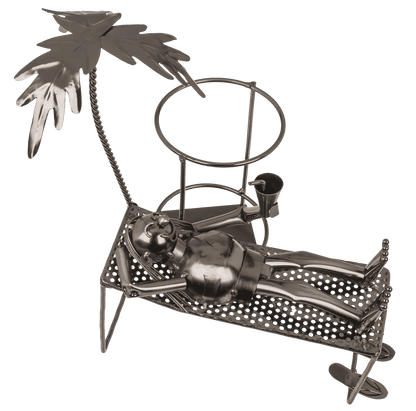 Metal bottle holder, Basking.