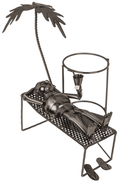 Metal bottle holder, Basking.