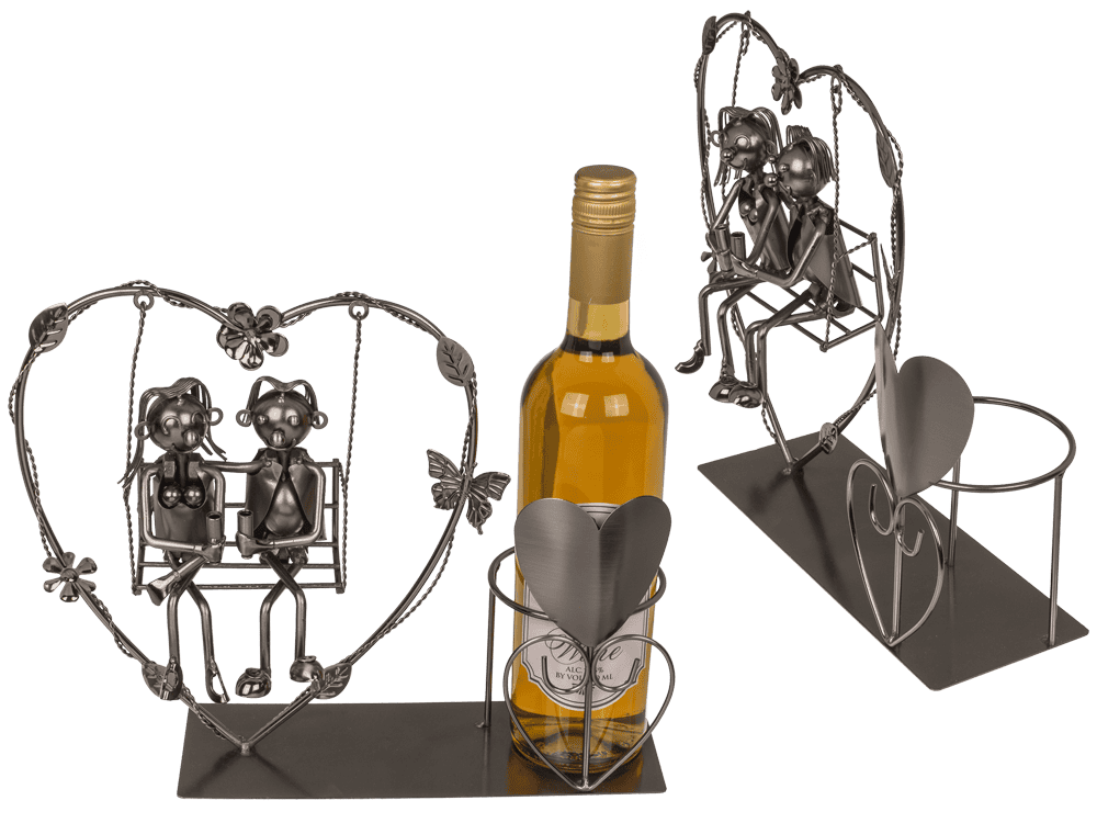 71-3385_000.png Metal bottle holder, Lover, - Afbeelding 1
