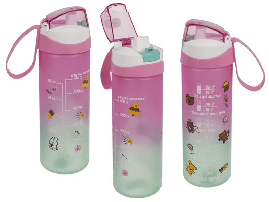 Drinking bottle with drinking indicator,